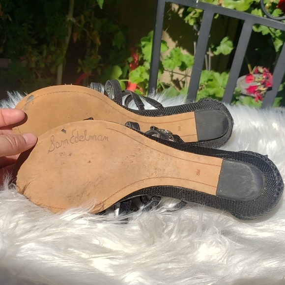 Sam Edleman Donna Gladiator Sandal Black 8 - Picture 12 of 13